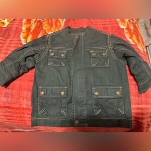 Dark olive green 12-18 month baby gap utility jacket